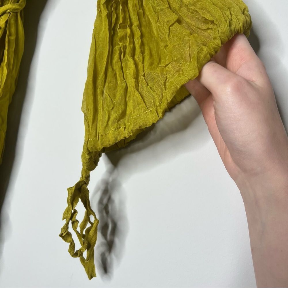 Ryu // Anthropologie Mustard Ruffle Cardigan - Picture 2 of 6